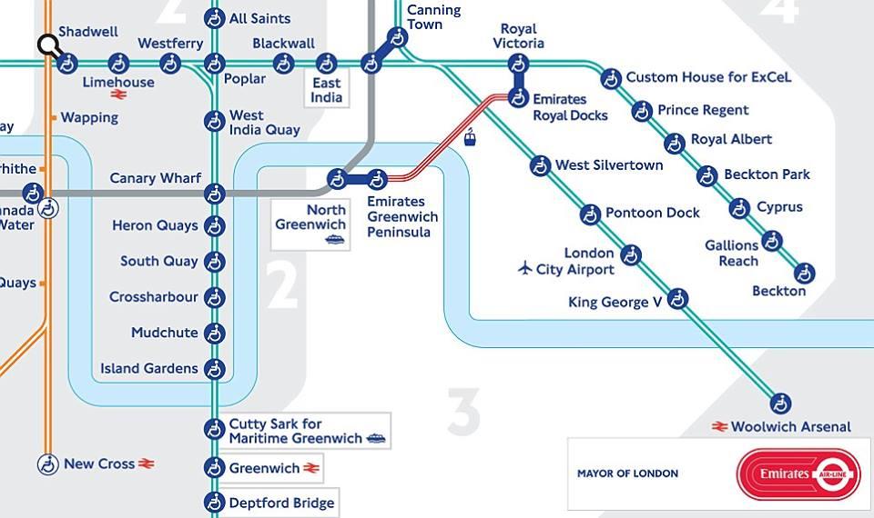 Tube Map Emirates Airline