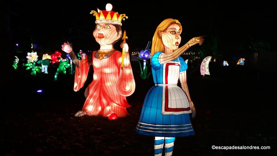 Alice in winterland lantern festival london