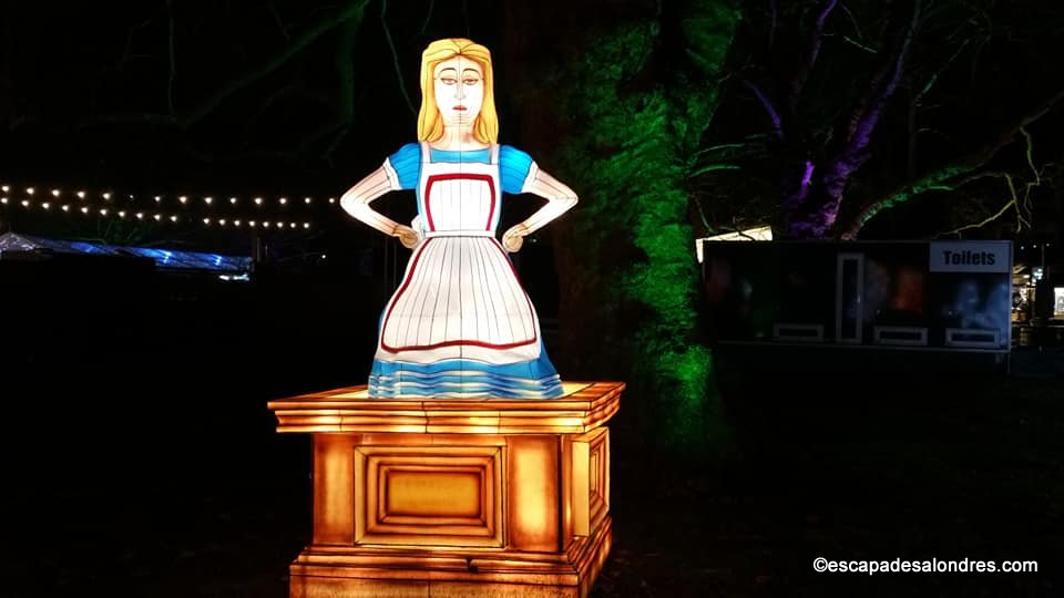 Alice in winterland lantern festival london