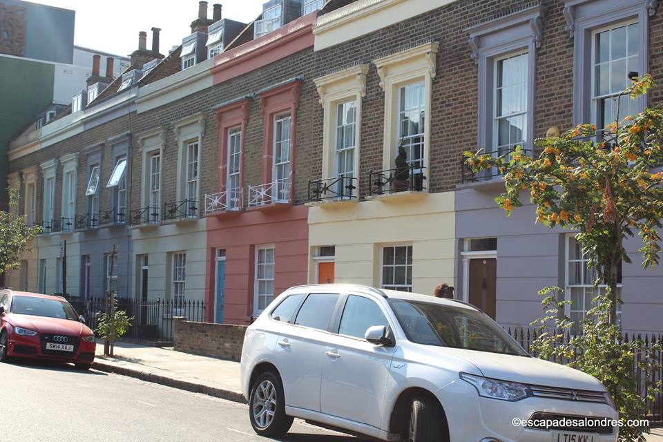 Camden town maisons colorées