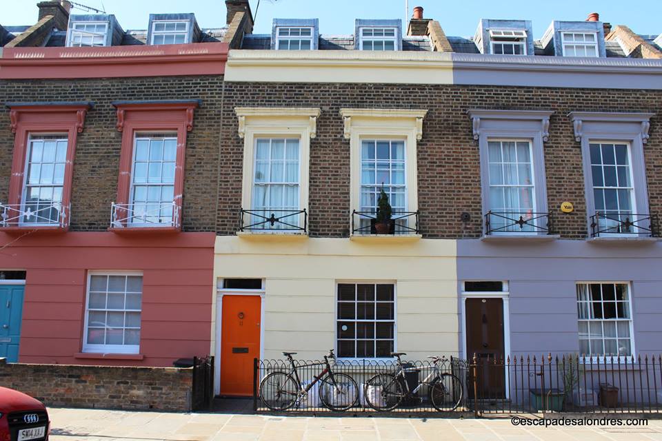 Camden town maisons colorées