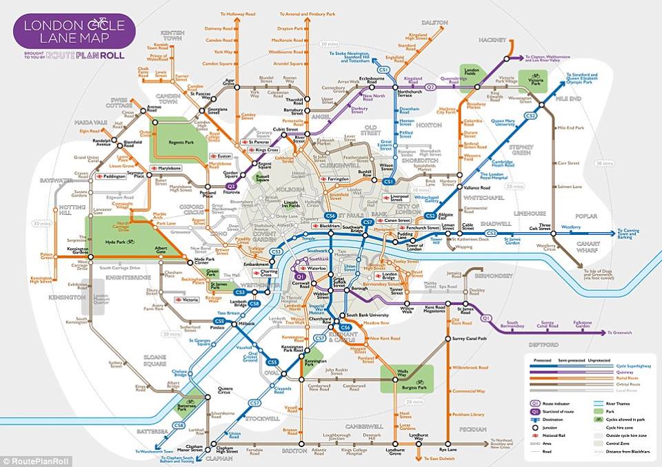 Londres : superposer des pistes cyclables aux voies ferroviaires