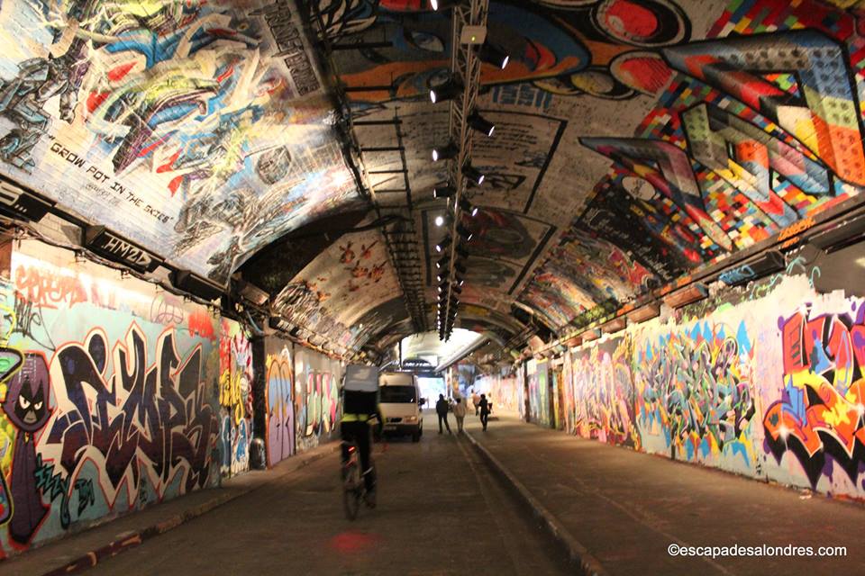 Leake street graffiti tunnel