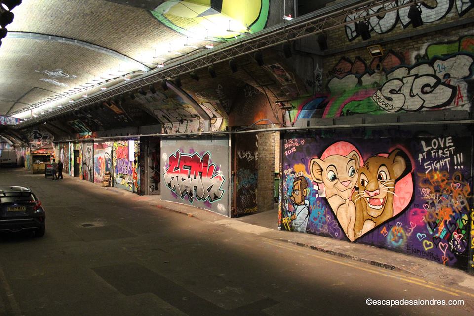 Leake street graffiti tunnel