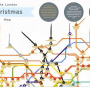 London christmas tube map©clarendonlondon