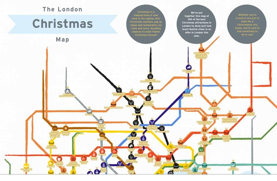 London christmas tube map©clarendonlondon
