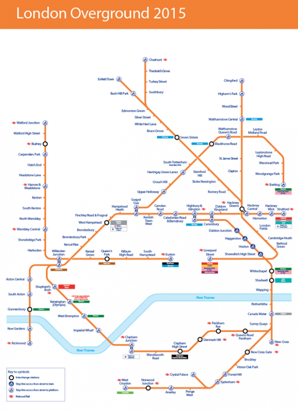 London Overground Map - Map Of Counties Around London