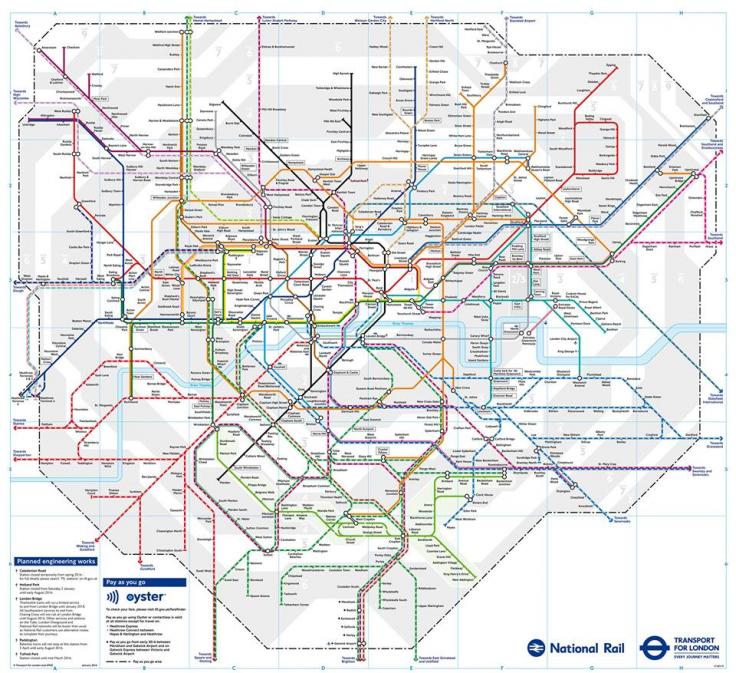 London Rail & tubes services