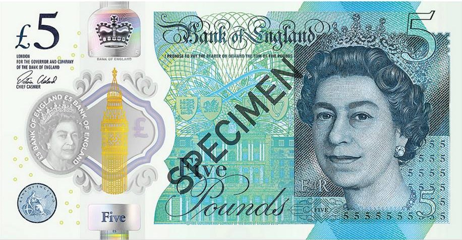 New Fiver©Bank of England