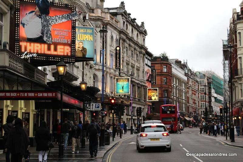 Spectacles à Londres