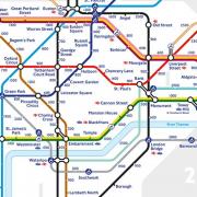 Tube map walking step