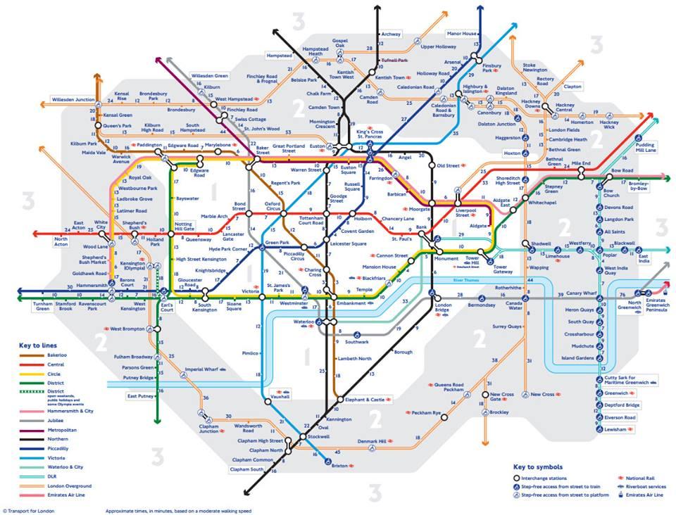 Walk London Tube Map Station